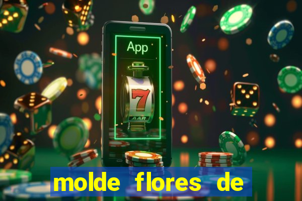 molde flores de papel para imprimir